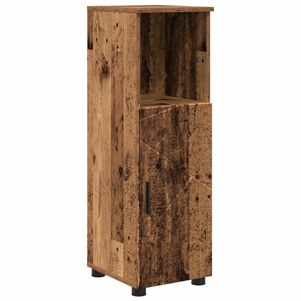Badeværelsesmøbel sæt 4 pcs Gammelt træ 30 x 35 x 192 cm