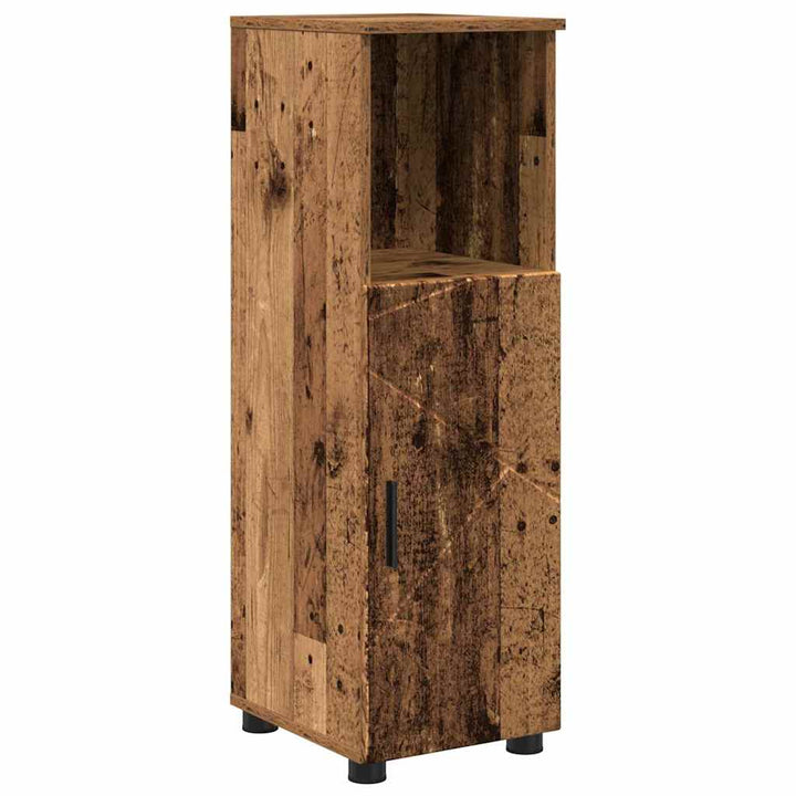 Badeværelsesmøbel sæt 4 pcs Gammelt træ 30 x 35 x 192 cm