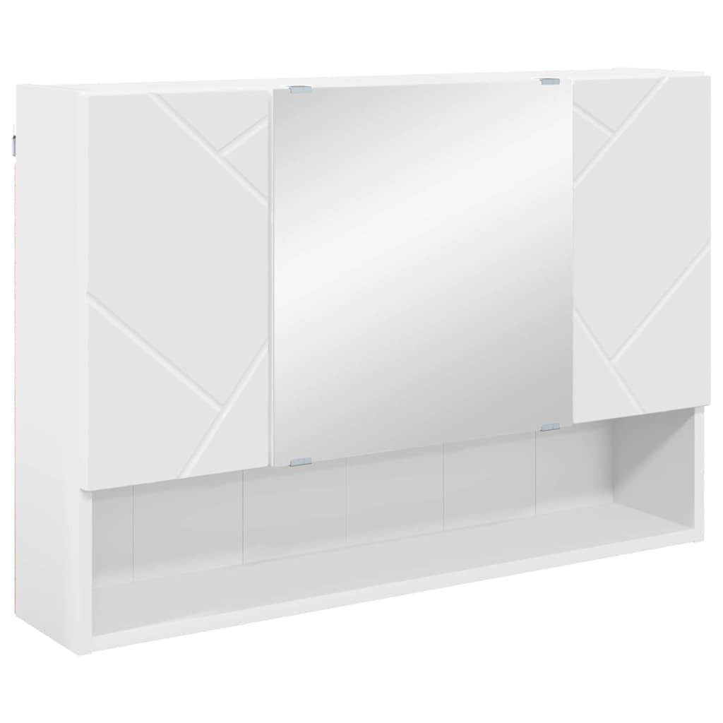 Badeværelsesmøbel sæt med skuffe 4 pcs Hvid 30 x 35 x 192 cm
