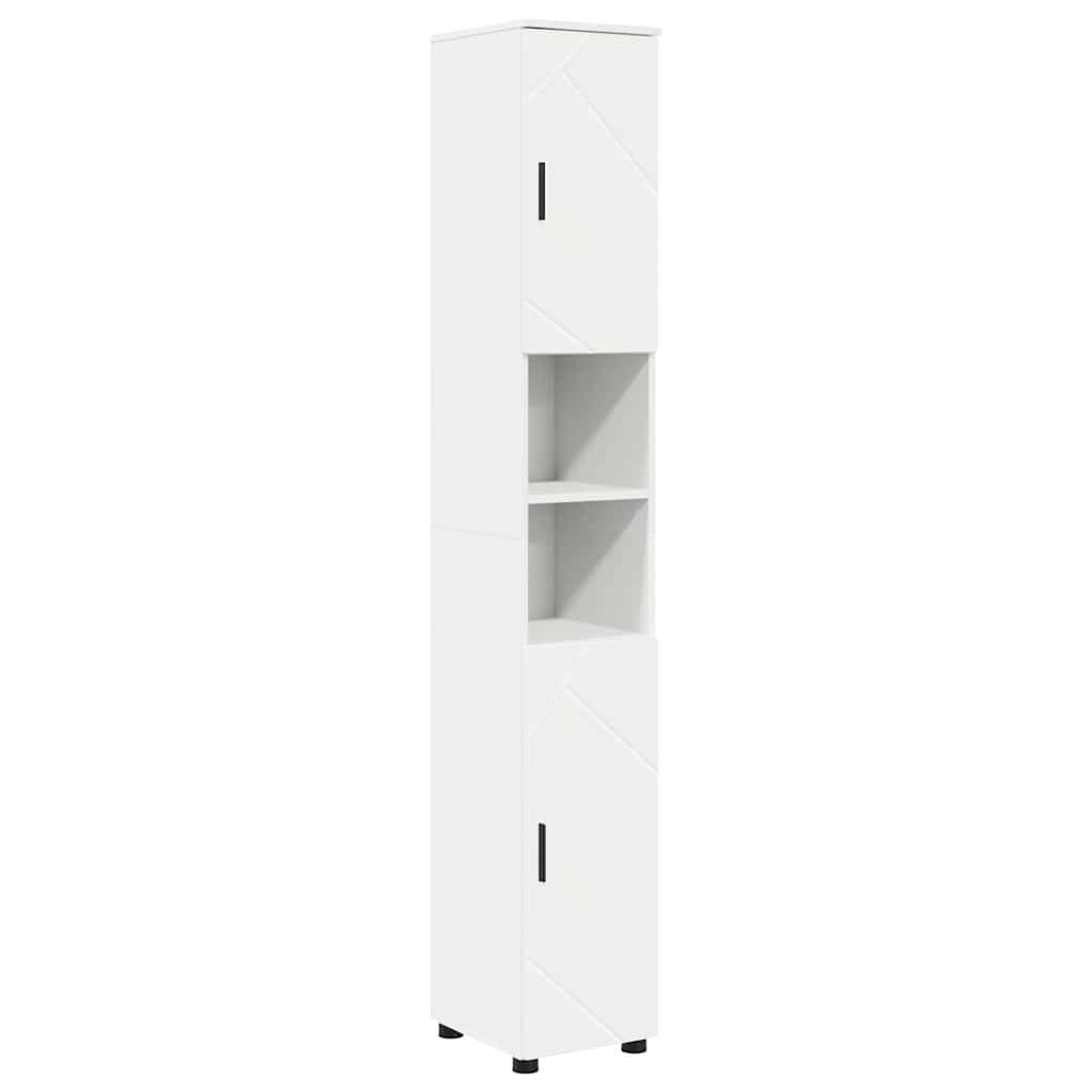 Badeværelsesmøbel sæt med skuffe 4 pcs Hvid 30 x 35 x 192 cm