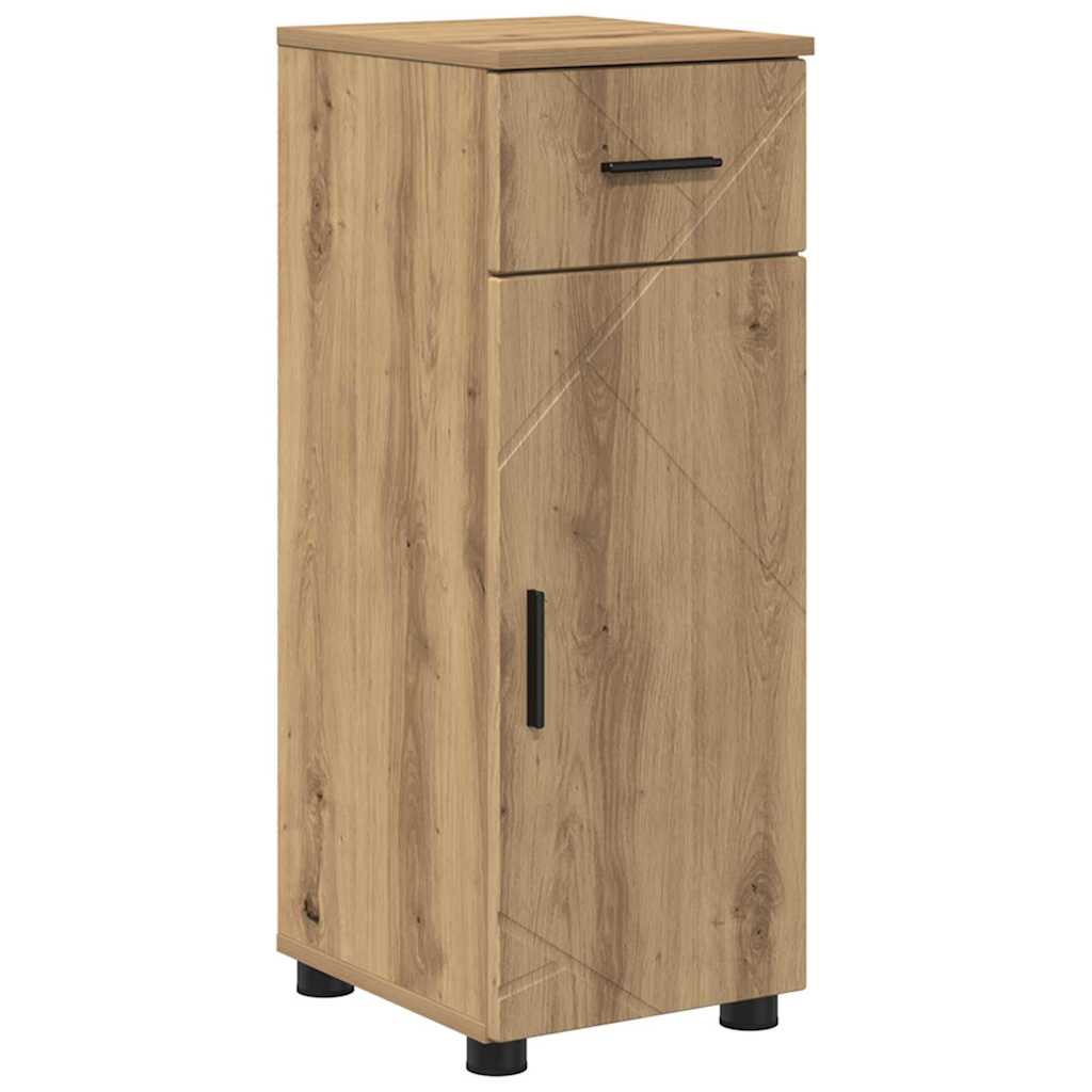 Badeværelsesmøbel sæt med dør 4 pcs artisan eg 30 x 35 x 192 cm