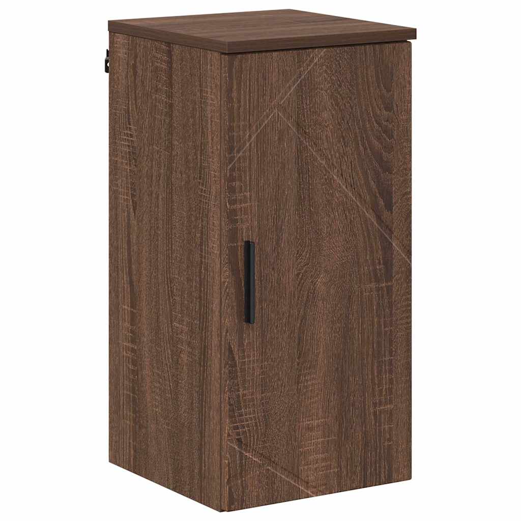 Badeværelsesmøbel sæt med skuffe 5 pcs Brun eg 30 x 35 x 192 cm