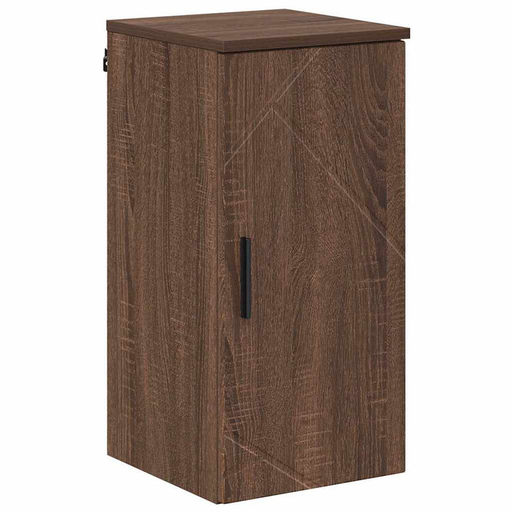 Badeværelsesmøbel sæt med skuffe 5 pcs Brun eg 30 x 35 x 192 cm