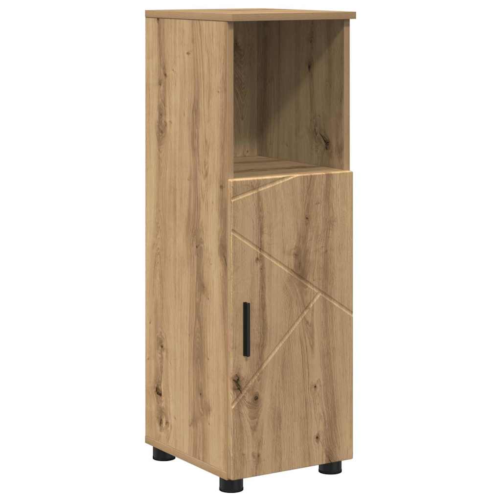Badeværelsesmøbel sæt med dør 5 pcs artisan eg 30 x 35 x 192 cm
