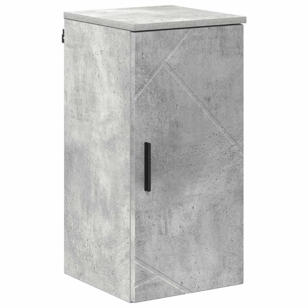 Badeværelsesmøbel sæt med hylde 5 pcs Betongrå 30 x 35 x 192 cm