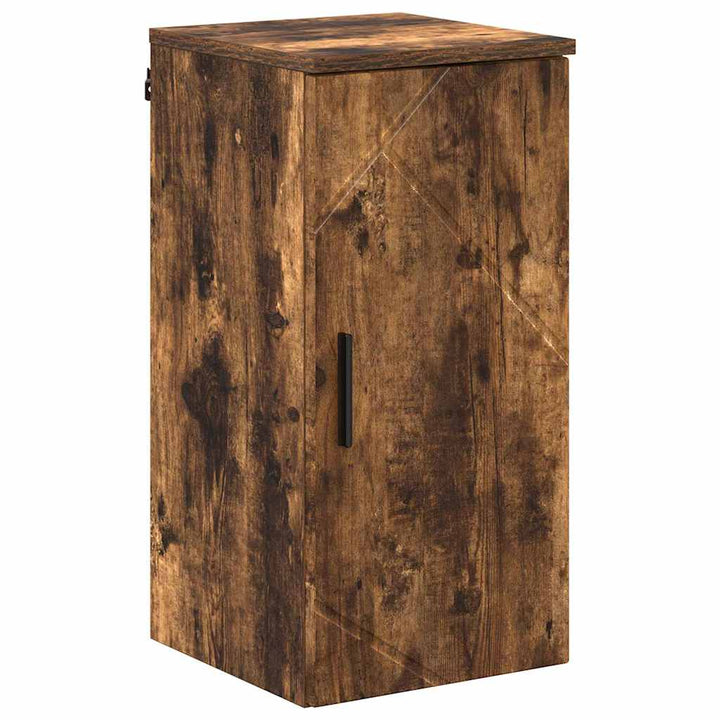 Badeværelsesmøbel sæt med hylde 5 pcs Røget eg 30 x 35 x 192 cm