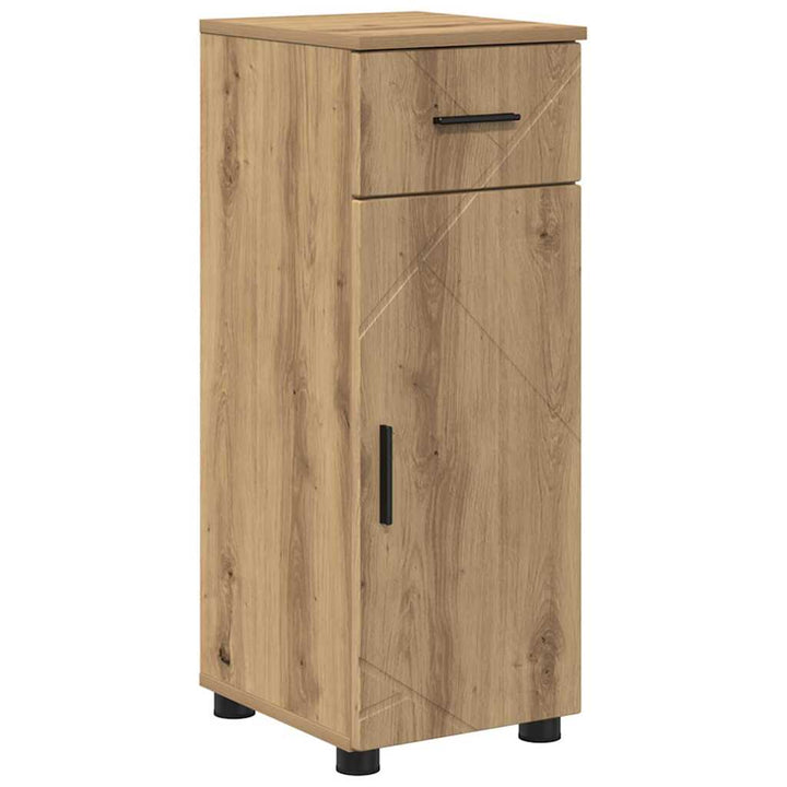 Badeværelsesmøbel sæt med dør 5 pcs artisan eg 30 x 35 x 192 cm