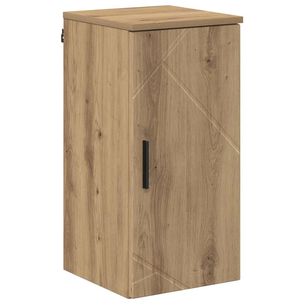 Badeværelsesmøbel sæt med dør 5 pcs artisan eg 30 x 35 x 192 cm