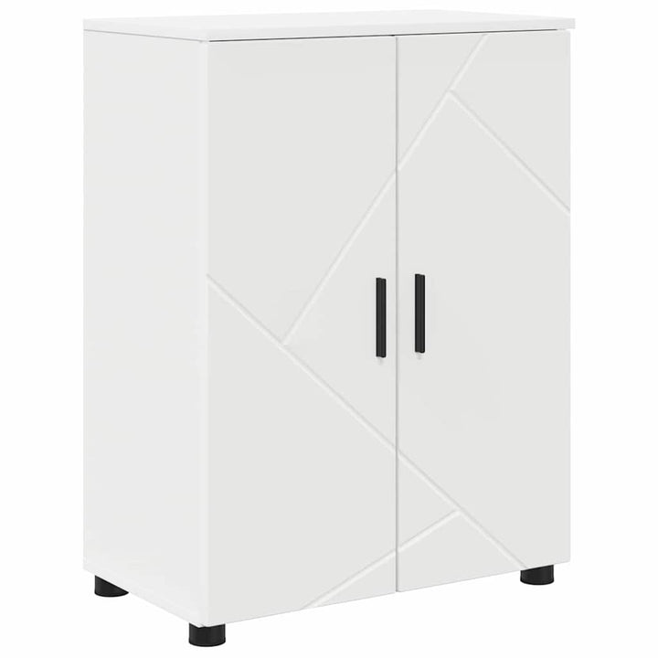 Badeværelsesmøbel sæt med skuffe 4 pcs Hvid 30 x 35 x 192 cm