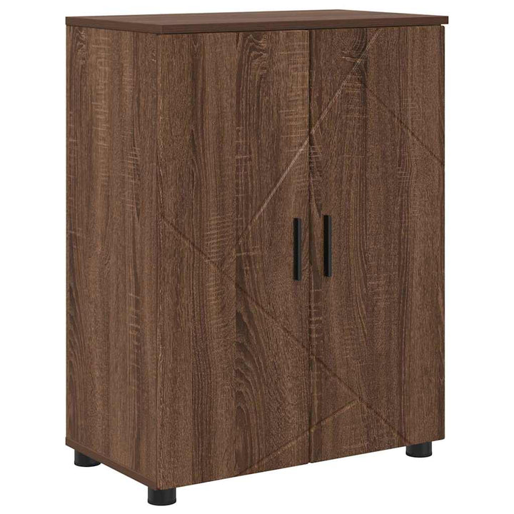 Badeværelsesmøbel sæt med skuffe 4 pcs Brun eg 30 x 35 x 192 cm
