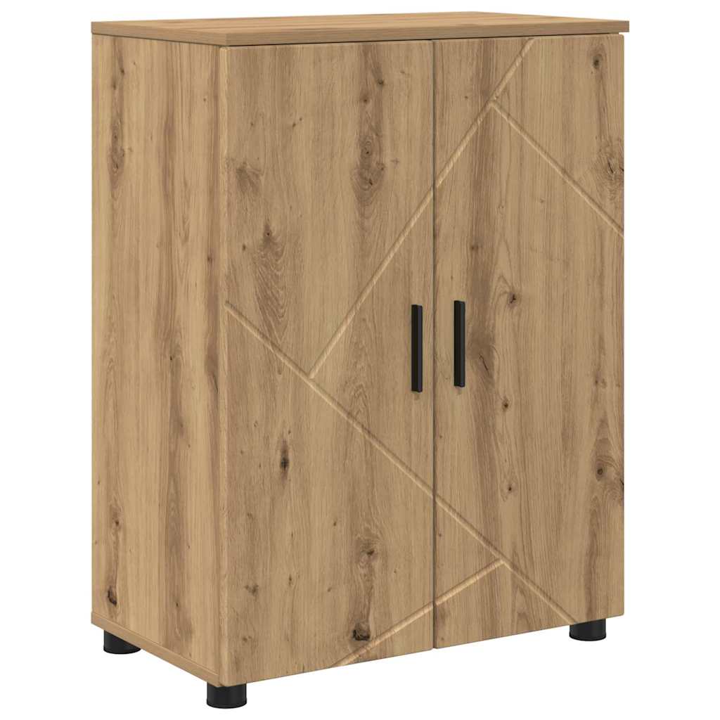 Badeværelsesmøbel sæt med dør 4 pcs artisan eg 30 x 35 x 192 cm