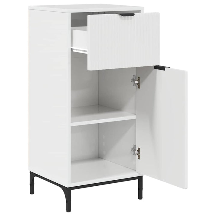 Badeværelsesmøbel sæt 2 pcs Hvid højglans 39.5 x 36 x 88 cm