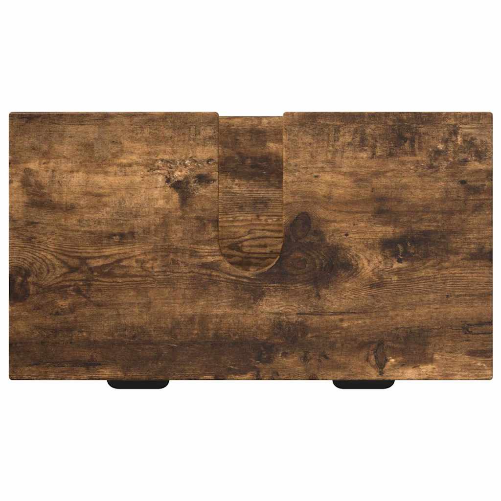 Badeværelsesmøbel sæt Plaid 2 pcs Røget eg 39.5 x 36 x 88 cm