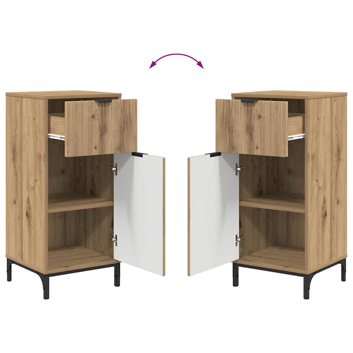 Badeværelsesmøbel sæt Plaid 2 pcs artisan eg 39.5 x 36 x 88 cm