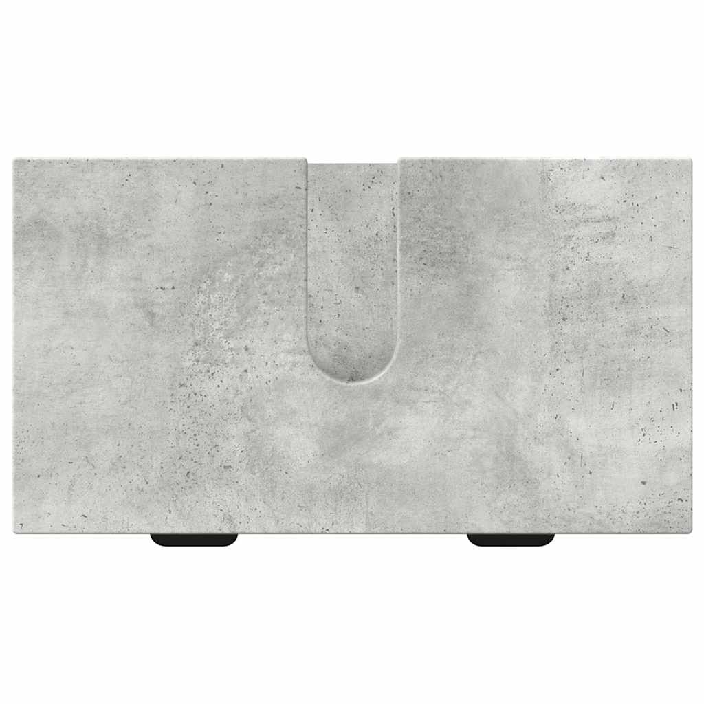 Badeværelsesmøbel sæt Plaid 3 pcs Betongrå 39.5 x 36 x 88 cm