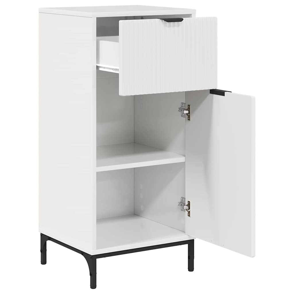 Badeværelsesmøbel sæt 3 pcs Hvid højglans 39.5 x 36 x 88 cm