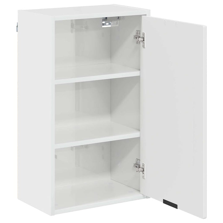 Badeværelsesmøbel sæt 3 pcs Hvid højglans 39.5 x 36 x 88 cm