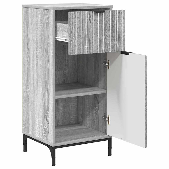Badeværelsesmøbel sæt 3 pcs Grå sonoma-eg 39.5 x 36 x 88 cm