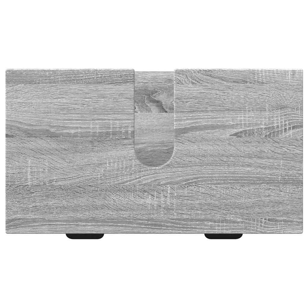 Badeværelsesmøbel sæt 3 pcs Grå sonoma-eg 39.5 x 36 x 88 cm