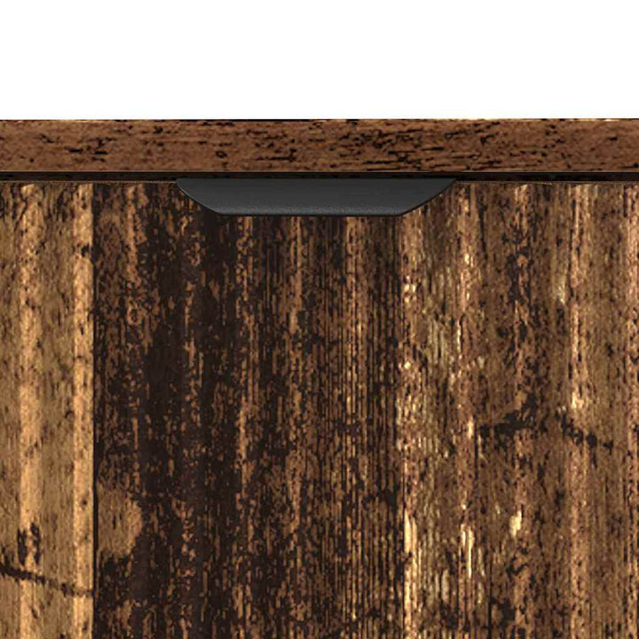 Badeværelsesmøbel sæt Plaid 3 pcs Gammelt træ 39.5 x 36 x 88 cm