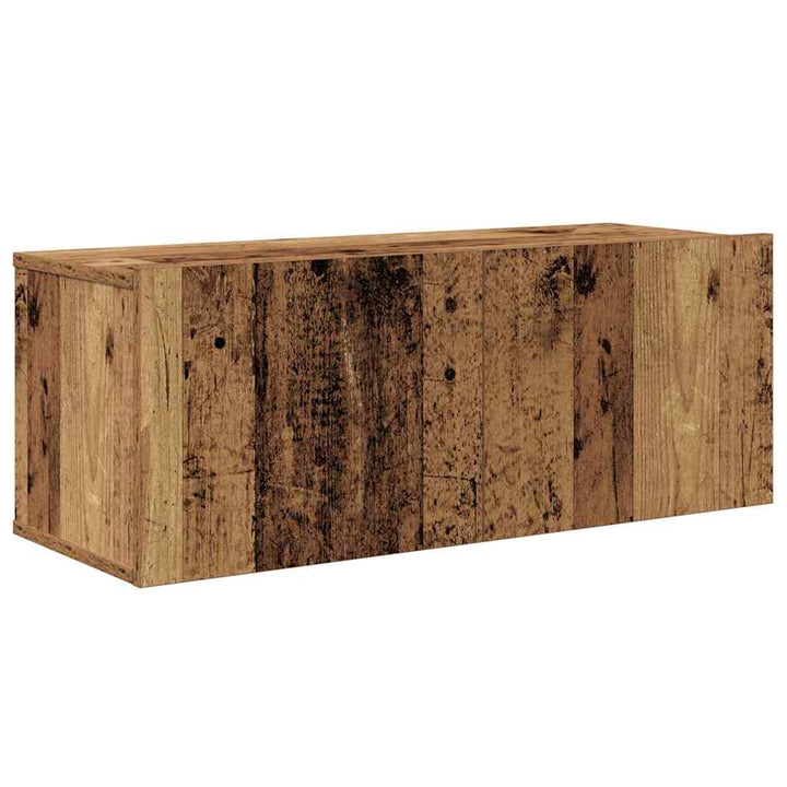 Væg TV Skab 4 pcs Gammelt træ 80 x 30 x 30.5 cm Konstrueret træ