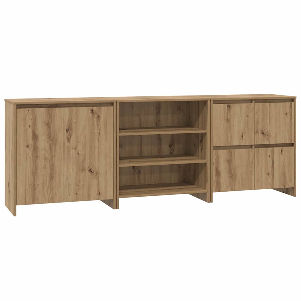Sideboards 3 pcs artisan eg 70 x 41 x 75 cm Konstrueret træ