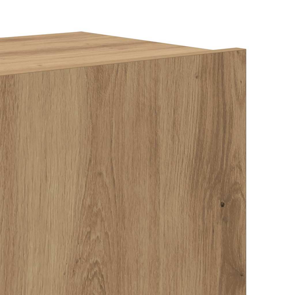 6 Piece TV Skab Sæt Artisan Eg Konstrueret Træ