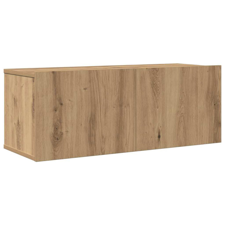 6 Piece TV Skab Sæt Artisan Eg Konstrueret Træ