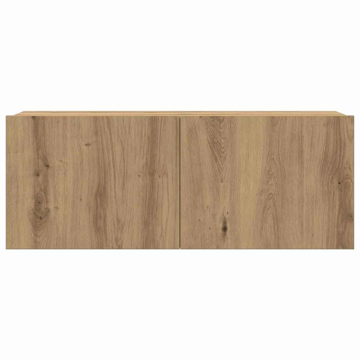 6 Piece TV Skab Sæt Artisan Eg Konstrueret Træ