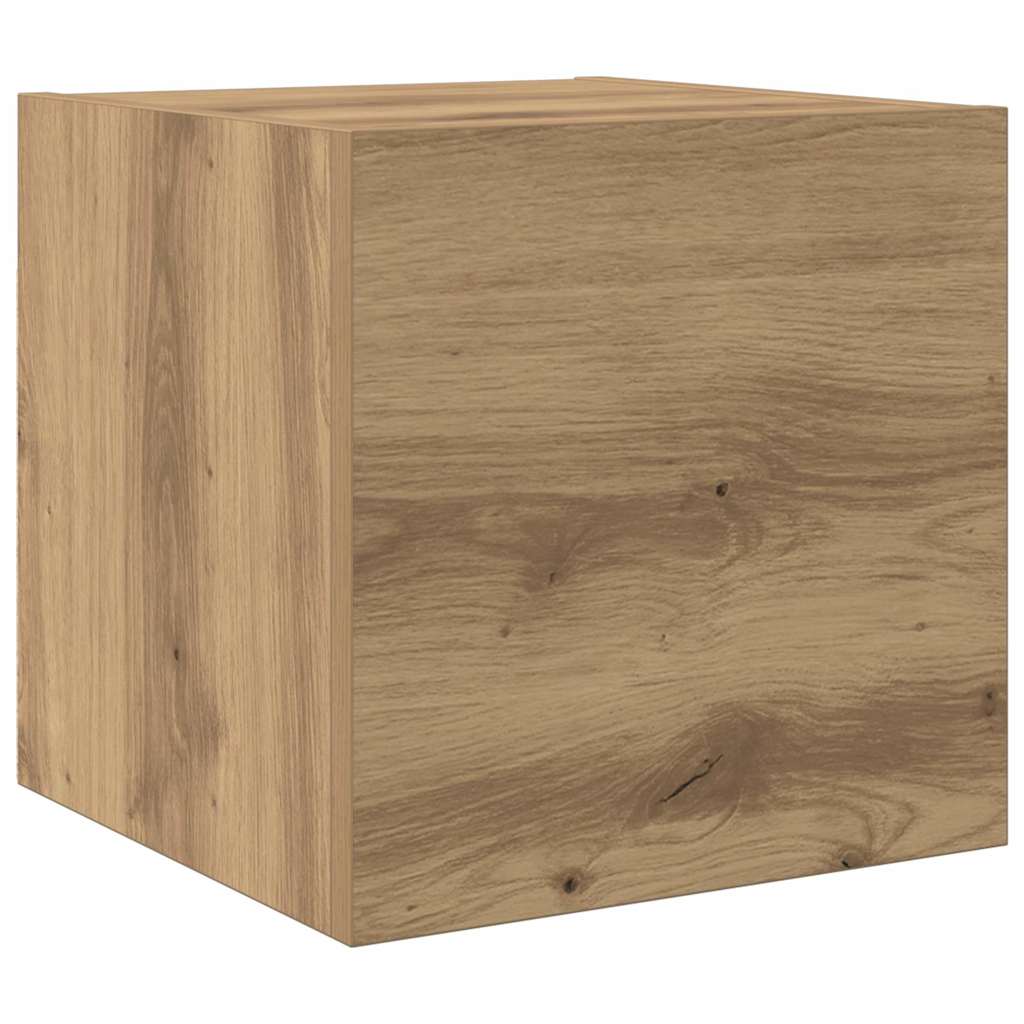 6 Piece TV Skab Sæt Artisan Eg Konstrueret Træ