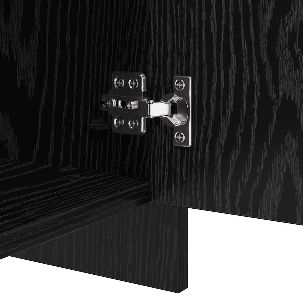 Sideboards 2 pcs Sort eg 70 x 41 x 75 cm Konstrueret træ