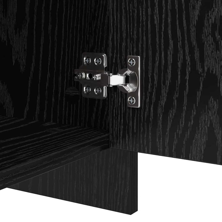 Sideboards 2 pcs Sort eg 70 x 41 x 75 cm Konstrueret træ