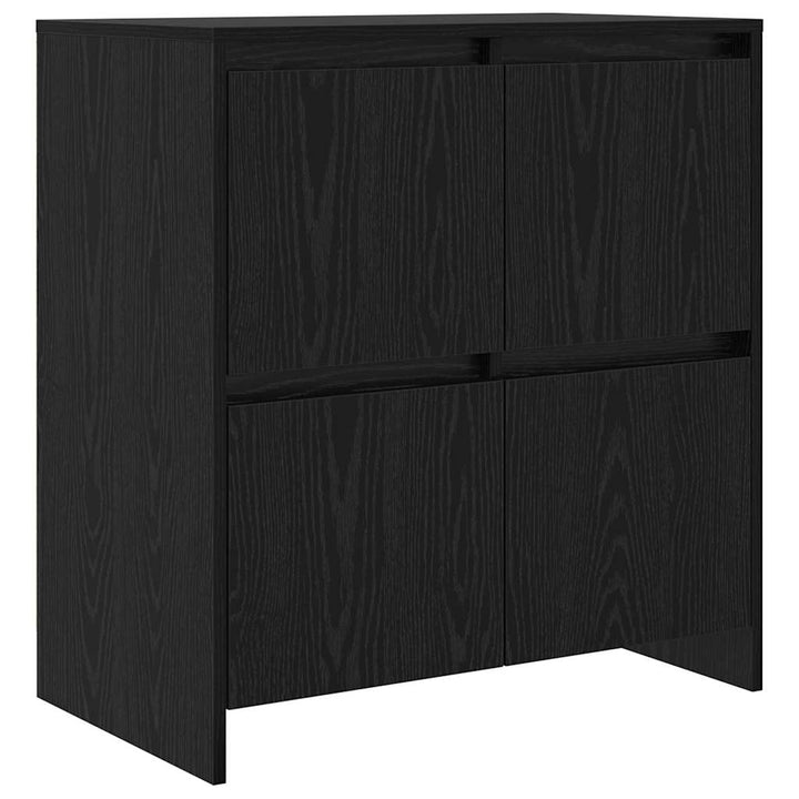 Sideboards 2 pcs Sort eg 70 x 41 x 75 cm Konstrueret træ
