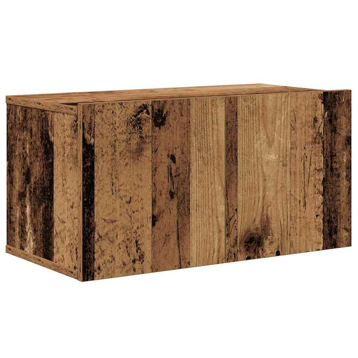 Væg TV Skab 4 pcs Gammelt træ 200 x 30 x 30 cm Ingeniørtræ