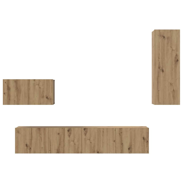 Væg TV Skab 4 pcs artisan eg 200 x 30 x 30 cm Ingeniørtræ