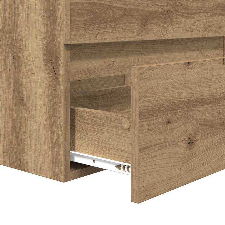 Badeværelsesmøbel sæt 3 pcs artisan eg 60 x 38.5 x 45 cm
