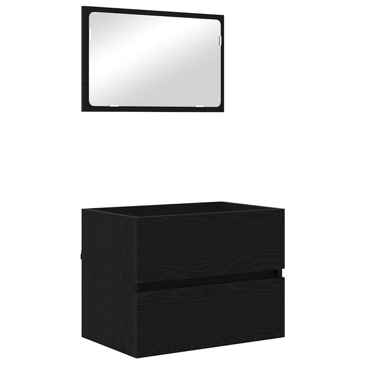 Badeværelsesmøbel sæt 3 pcs artisan eg 60 x 38.5 x 45 cm