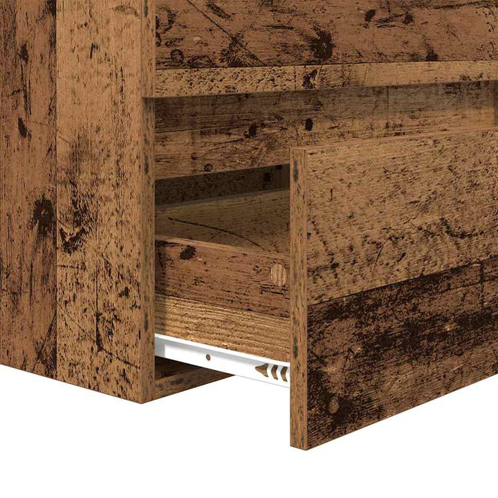 Badeværelsesmøbel sæt 3 pcs Gammelt træ 60 x 38.5 x 45 cm