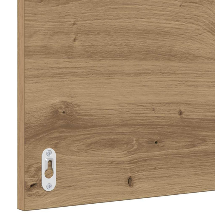 Badeværelsesmøbel sæt med spejl 3 pcs Sort eg 60 x 38.5 x 45 cm