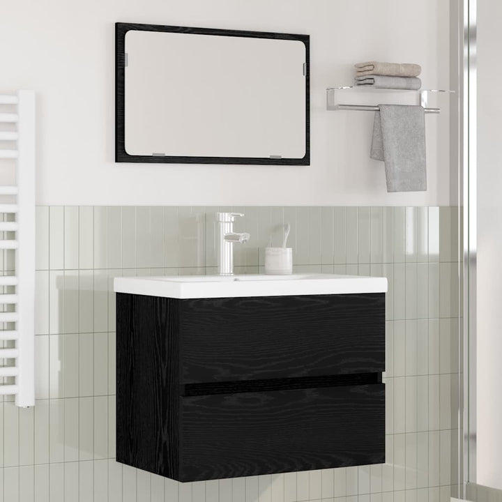 Badeværelsesmøbel sæt 3 pcs artisan eg 60 x 38.5 x 45 cm