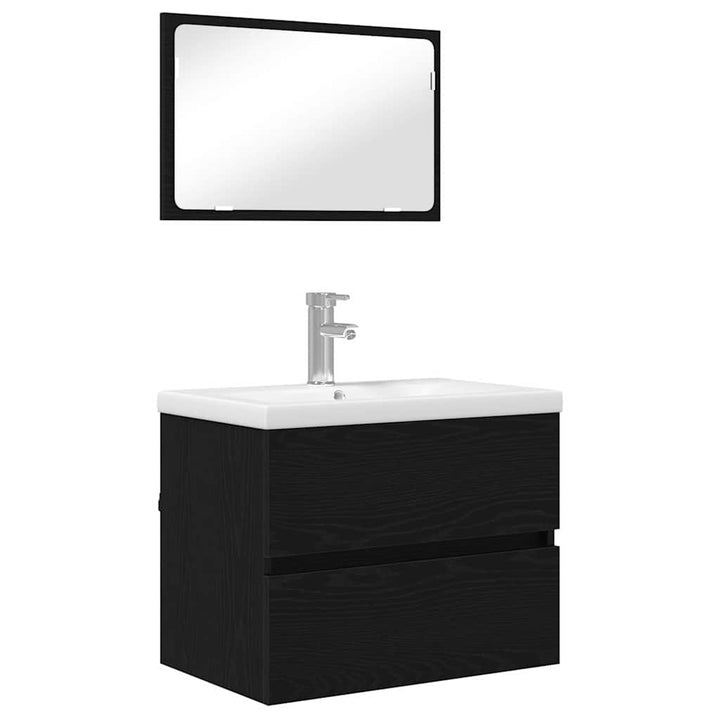 Badeværelsesmøbel sæt 3 pcs artisan eg 60 x 38.5 x 45 cm