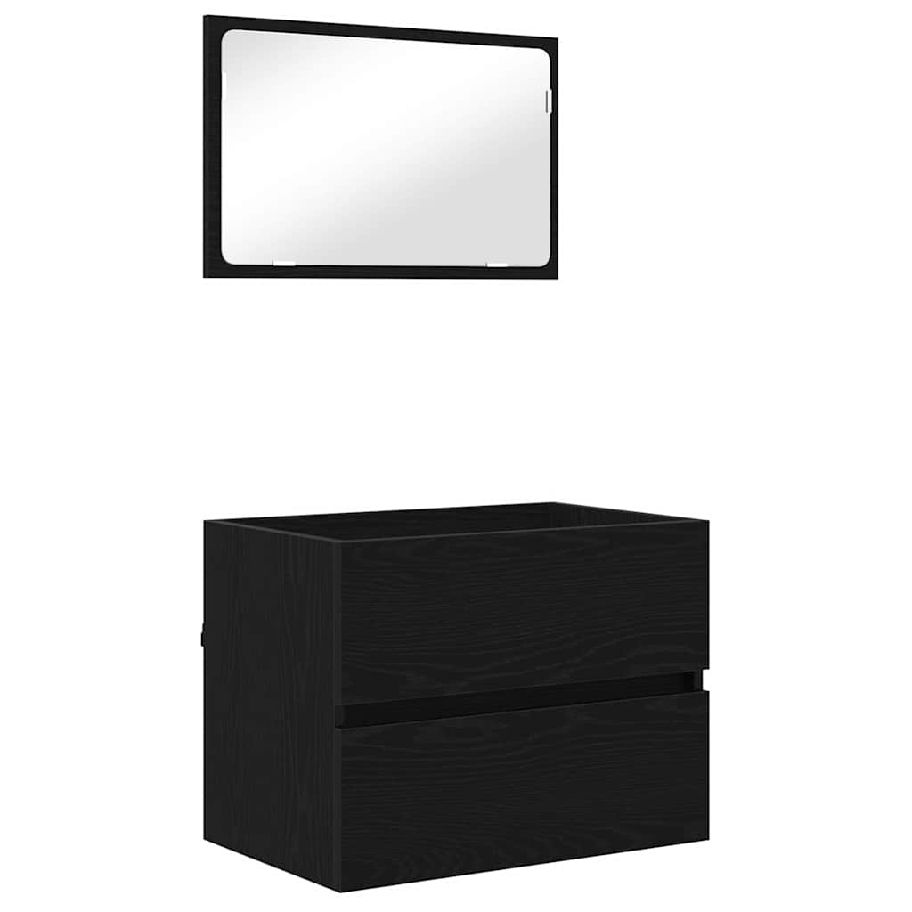 Badeværelsesmøbel sæt 3 pcs artisan eg 60 x 38.5 x 45 cm