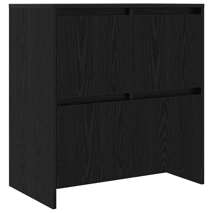 Sideboards 2 pcs Sort eg 70 x 41 x 75 cm Konstrueret træ