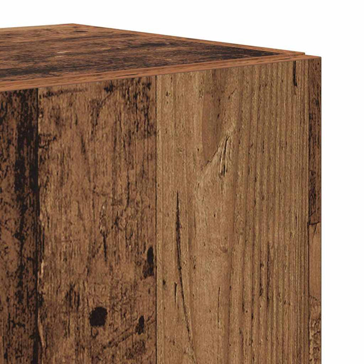 Tv-skabssæt 4 pcs Gammelt træ 30.5 x 30 x 60 cm Konstrueret træ