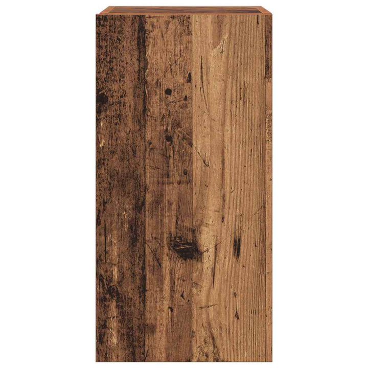 Tv-skabssæt 4 pcs Gammelt træ 30.5 x 30 x 60 cm Konstrueret træ