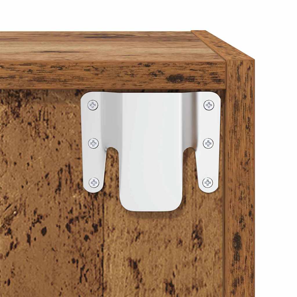 Væg TV Skab 4 pcs Gammelt træ 37 x 37 x 72 cm Konstrueret træ
