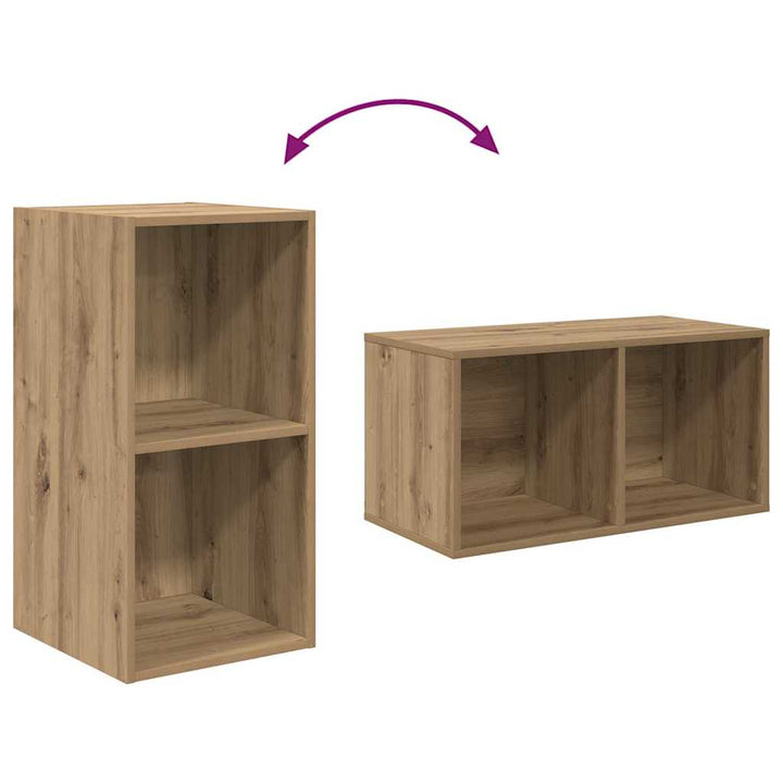 Væg TV Skab 4 pcs artisan eg 37 x 37 x 72 cm Konstrueret træ