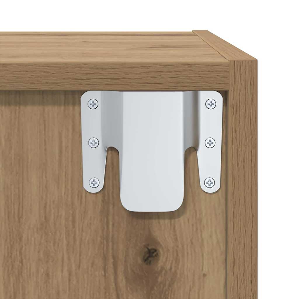 Væghængte TV skabe 2 pcs artisan eg 37 x 37 x 107 cm