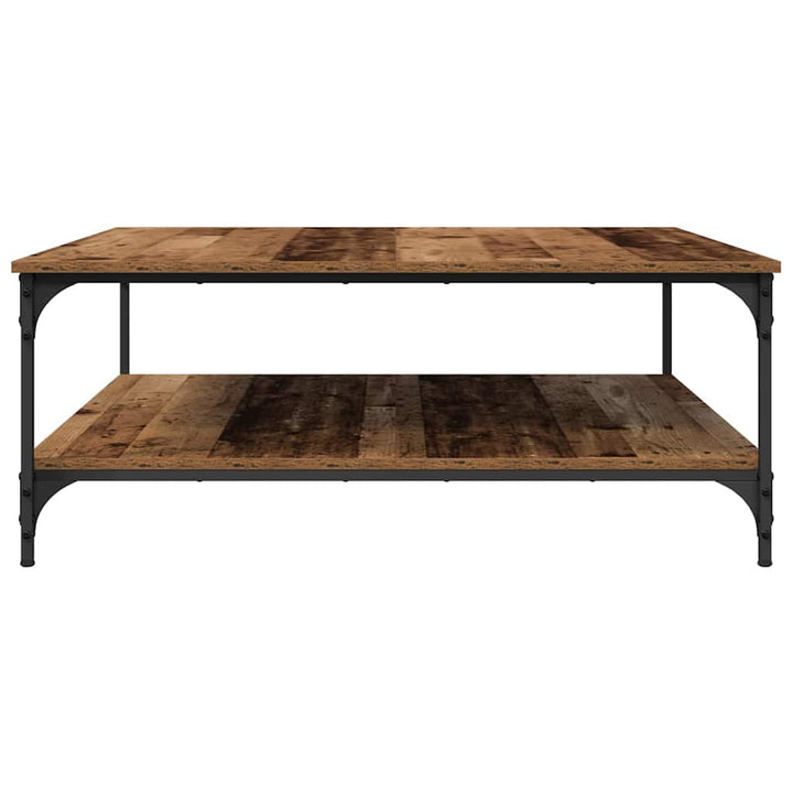 Sofabord Gammelt træ 100 x 100 x 40 cm Konstrueret træ