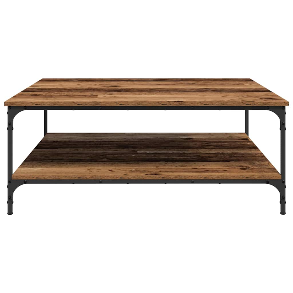Sofabord Gammelt træ 100 x 100 x 40 cm Konstrueret træ